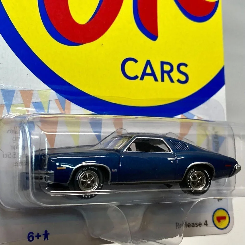 Johnny Lightning‎ 1973 Pontiac Grand Am Blue OK Used Muscle Cars U.S.A. NIP 2022